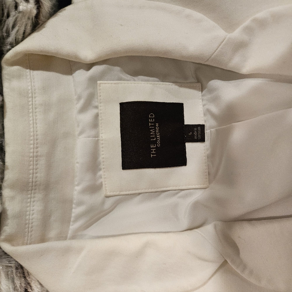 Women's SIZE L Fully White Lined SUMMER BLAZER  From "The LIMITED" - Picture 4 of 10